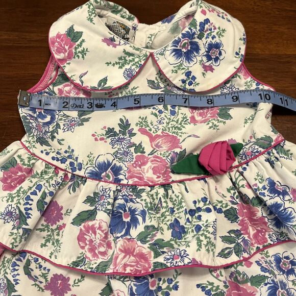 Cuties By Judy One Piece Romper,Size 2 Floral Vintage Great Condition - Picture 9 of 10